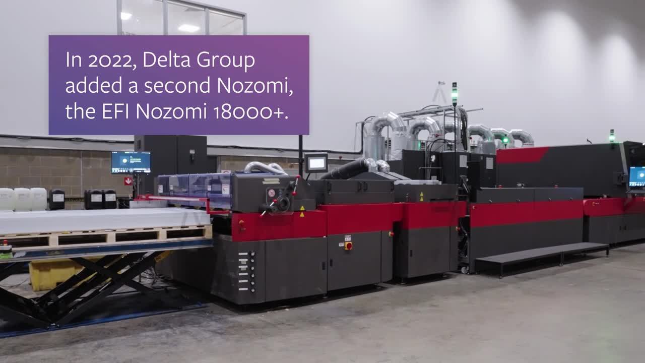 The Delta Group Leverages EFI Nozomi Technology for Differentiation and Faster Time to Market supporting visual