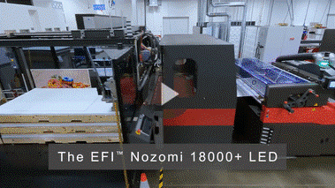 EFI Nozomi 18000+ LED super high speed single-pass printer