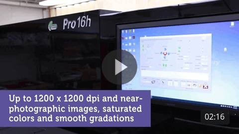 EFI Pro 16h Printer Overview Video supporting visual
